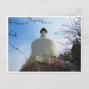 Carte Postale stupa blanc beijing