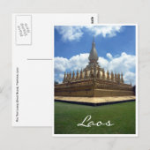 Carte Postale stupa d'or (Devant / Derrière)