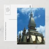 Carte Postale stupa doré lao (Devant / Derrière)