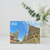 Carte Postale stupas de Bangkok wat pho (Debout devant)