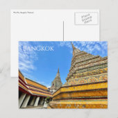 Carte Postale Stupas Wat Pho Bangkok (Devant / Derrière)