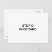 Carte postale stupide (Devant / Derrière)