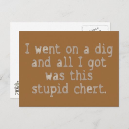 Carte Postale Stupide Chert (Devant / Derrière)