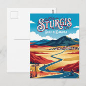 Carte Postale Sturgis Dakota du Sud (Devant / Derrière)