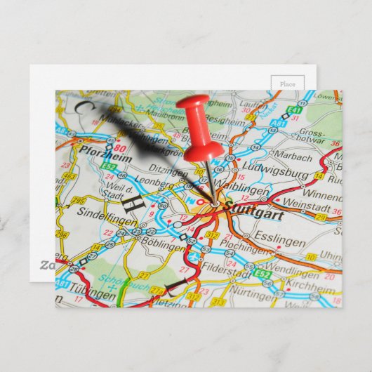 Carte Postale Stuttgart, Allemagne (Devant / Derrière)