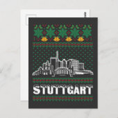 Carte Postale Stuttgart Allemagne Vilain Noël (Devant / Derrière)
