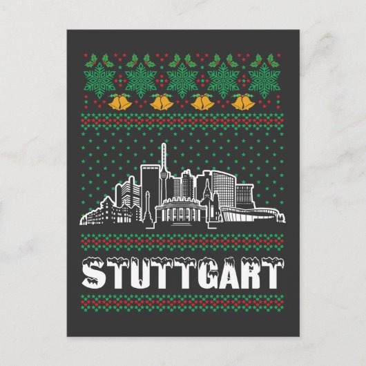 Carte Postale Stuttgart Allemagne Vilain Noël (Devant)