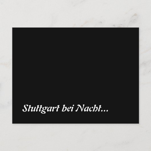 Carte Postale Stuttgart bei Nacht (Devant)