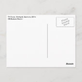 Carte Postale Stuttgart dit Bonjour (Dos)