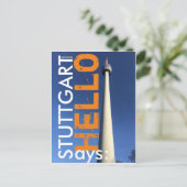 Carte Postale Stuttgart dit Bonjour 2.0 (Debout devant)