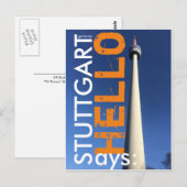 Carte Postale Stuttgart dit Bonjour 2.0 (Devant / Derrière)