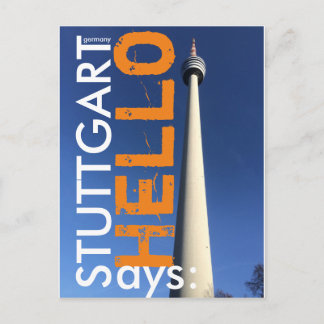 Carte Postale Stuttgart dit Bonjour 2.0
