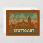 Carte Postale Stuttgart Germany City Art (Devant / Derrière)
