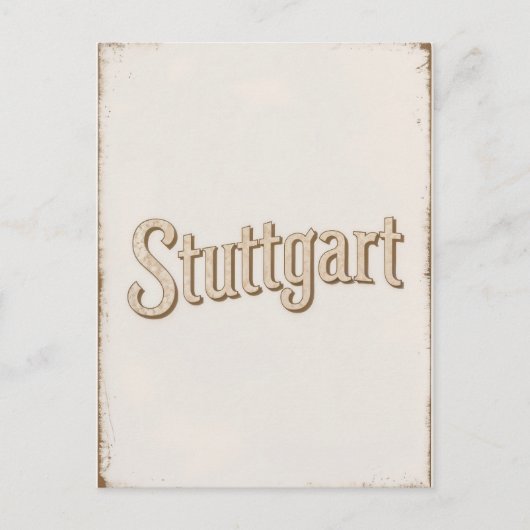 Carte Postale Stuttgart Vintage (Devant)