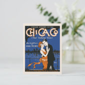 Carte Postale Style 1920 couple de danse, musique de Chicago (Debout devant)