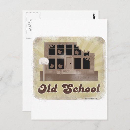 Carte Postale Style ancien école (Devant / Derrière)