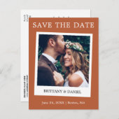 Carte Postale Style Caméra Instantané Enregistrer La Date Terrac (Devant / Derrière)