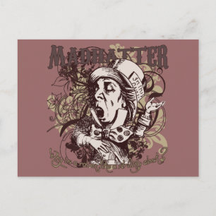 Carte Postale Style Carnivale de Chapeau Fou