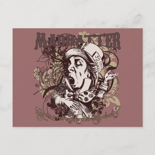 Carte Postale Style Carnivale de Chapeau Fou (Devant)