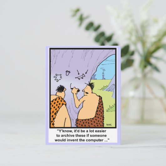 Carte Postale Style Caveman (Debout devant)