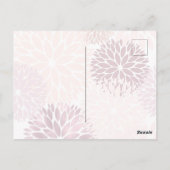 Carte Postale Style Chic rose floral Penser de vous (Dos)