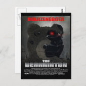 CARTE Postale style cinéma BEARINATOR (Devant / Derrière)