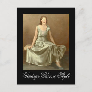 Carte Postale Style classique vintage