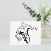 Carte Postale Style comique - Lanterne verte, noir et blanc (Debout devant)