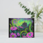 Carte Postale Style d'art Blacklight Garden (Debout devant)