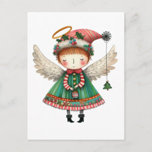 Carte Postale Style d'art populaire mignon Angel