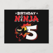 Carte Postale Style de bande dessinée ninja de 5 ans pour le 5e  (Devant)
