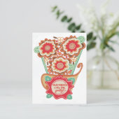 Carte Postale Style de design floral unique (Debout devant)
