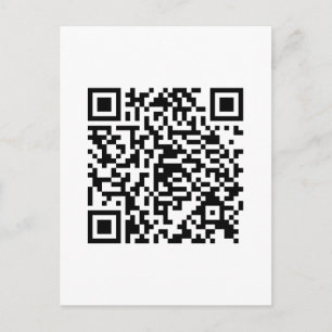 Carte Postale Style de jonction de code QR