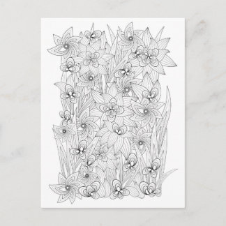 Carte Postale Style de livre de couleur