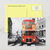 Carte Postale Style de peinture de bus à Londres (Devant / Derrière)
