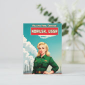 Carte Postale Style de propagande rétro humour communiste soviét (Debout devant)