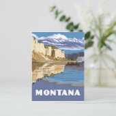 Carte Postale Style de voyage vintage Montana (Debout devant)
