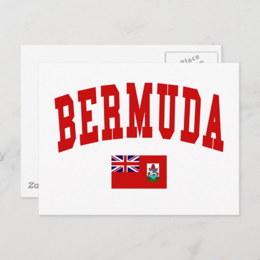Carte Postale Style des Bermudes (Devant / Derrière)