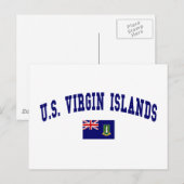 Carte Postale Style des îles Vierges américaines (Devant / Derrière)