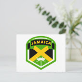 Carte Postale Style du logo du drapeau jamaïcain (Debout devant)