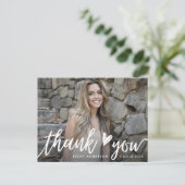 Carte Postale style écriture blanche merci diplômé (Debout devant)