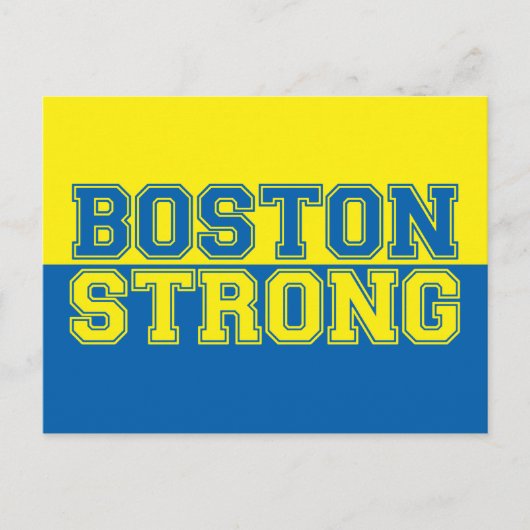 Carte Postale Style graphique Boston Strong (Devant)