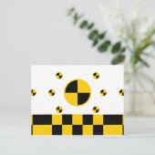 Carte Postale Style gras des marqueurs de test d'écrasement (Debout devant)