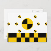 Carte Postale Style gras des marqueurs de test d'écrasement (Devant / Derrière)