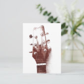 carte postale style guitare acoustique (Debout devant)