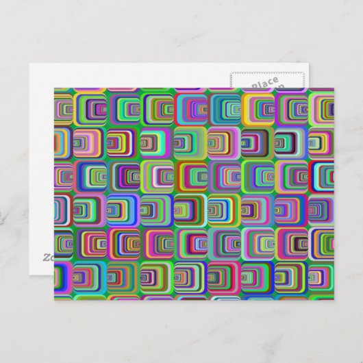 Carte Postale Style hippie psychédélique super Thunder_Cove (Devant / Derrière)