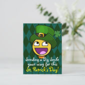 Carte Postale Style irlandais St. Patrick's Day Un visage stupéf (Debout devant)