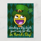 Carte Postale Style irlandais St. Patrick's Day Un visage stupéf (Devant)