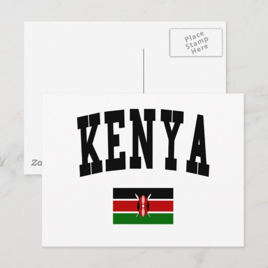 Carte Postale Style Kenya (Devant / Derrière)