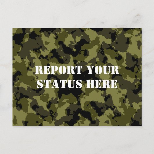 Carte Postale Style militaire camouflage (Devant)